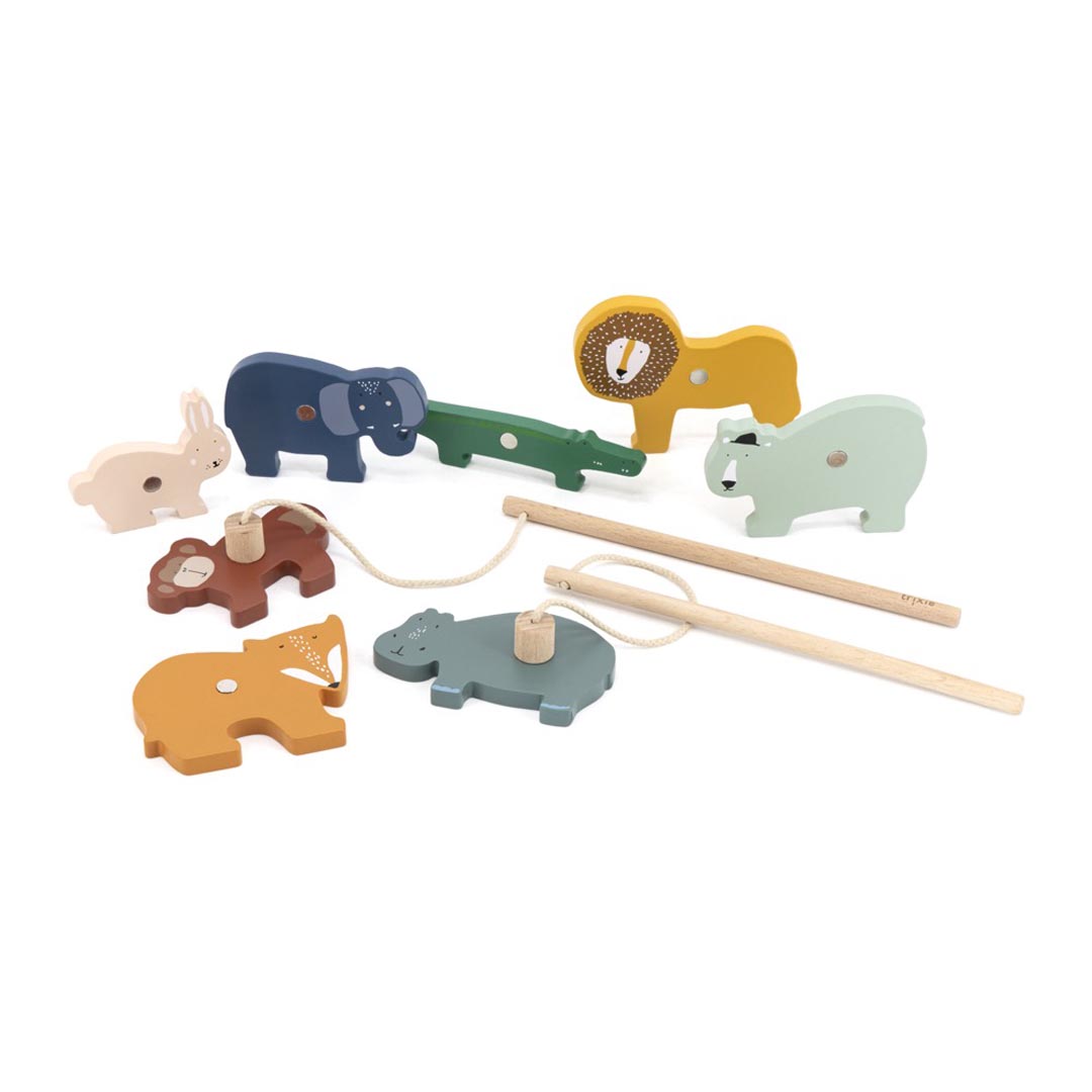 Jeu de pêche en bois